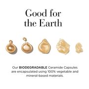 Our biodegradable ceramide capsules are encapsulated using 100% vegetable and mineral-based materials