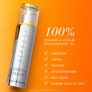 100% showed a clinical improvement* in: radiance, clarity, texture, photodamage, skin tone and overall look of skin *Based on a clinical study of 32 women after 12 weeks.