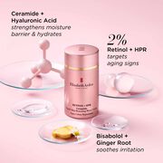Retinol + HPR Ceramide Rapid Skin-Renewing Water Cream Ingredients & Benefits. Ceramide, Hyaluronic Acid, Retinol, HPR, Bisabolol, Ginger Root. Large Image.
