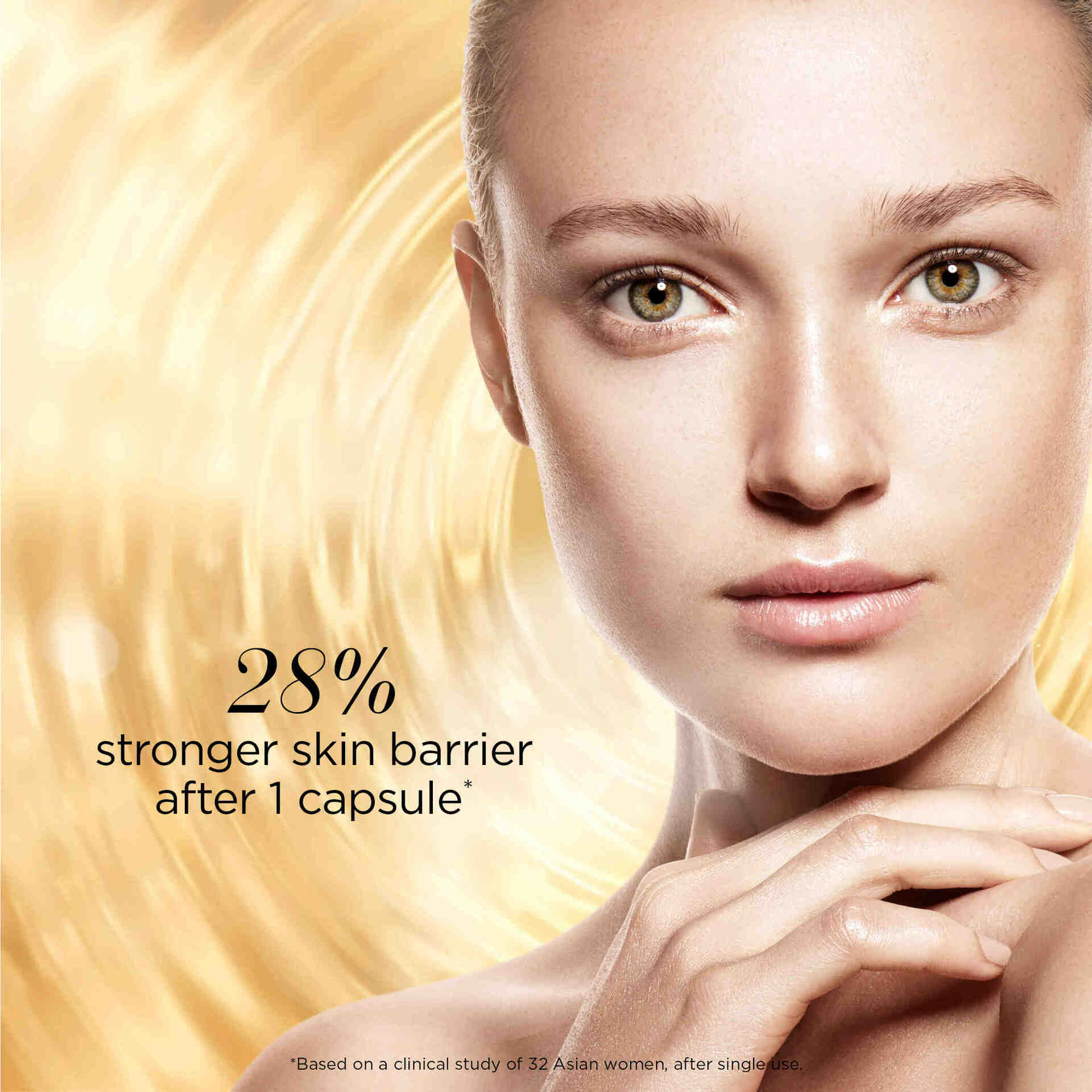 90% saw a dramatic reduction in visible pores after 1 capsule based on a consumer study of 62 Asian women, after single use.